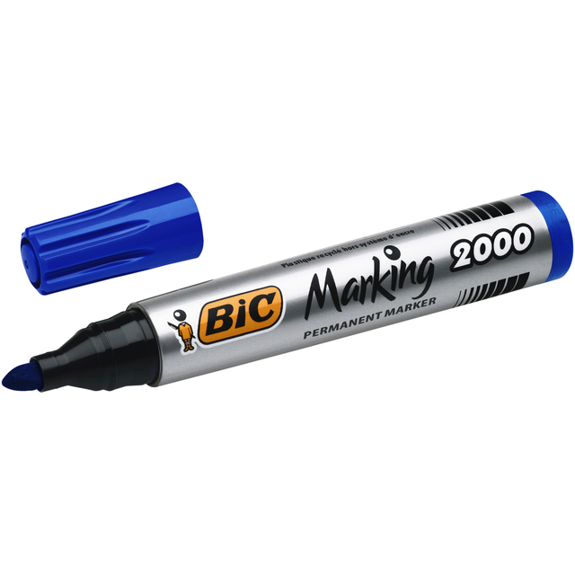 Viltstift Bic 2000 ecolutions rond large blauw Viltstift Bic 2000 ecolutions rond large blauw