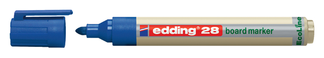 Whiteboardmarker edding 28 EcoLine rond 1.5-3mm blauw Whiteboardmarker edding 28 EcoLine rond 1.5-3mm blauw