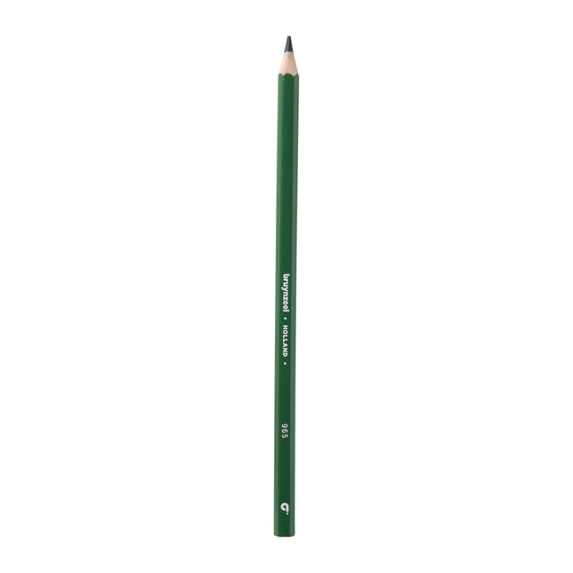potlood, groen, HB-kwaliteit, kunststofhuls, kantoorbenodigdheid