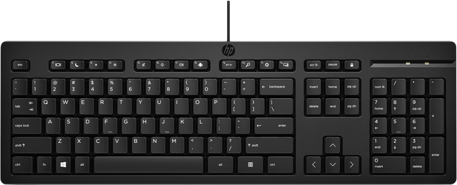 Toetsenbord HP 125 Qwerty zwart