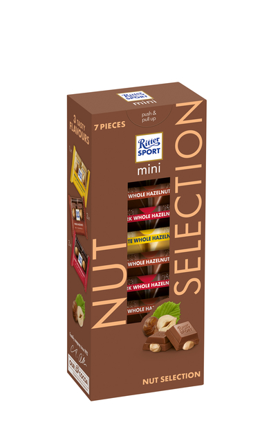 Chocolade Ritter Sport mini nut selection toren Chocolade Ritter Sport mini nut selection toren