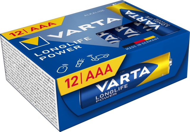 Batterij Varta Longlife Power 12x AAA Batterij Varta Longlife Power 12x AAA