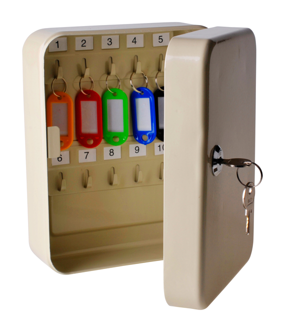 Sleutelkast Qbasic 20 haken 200x160x60mm Sleutelkast Qbasic 20 haken 200x160x60mm