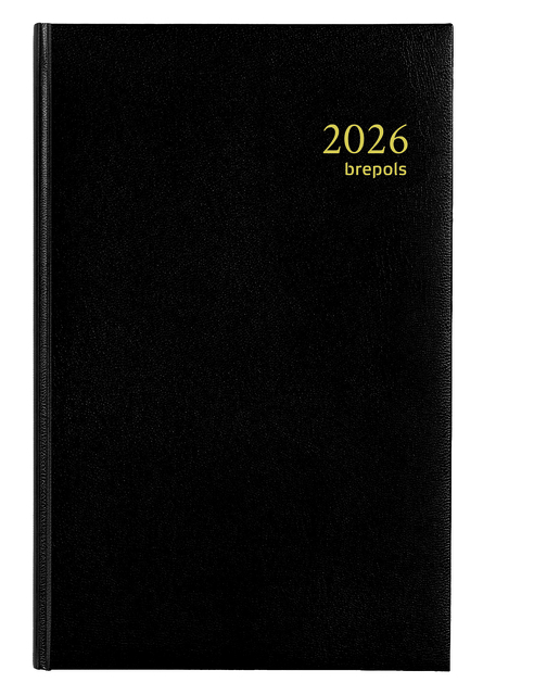 Agenda 2026 Brepols Saturnus Luxe 1dag/1pagina zwart Agenda 2026 Brepols Saturnus Luxe 1dag/1pagina zwart