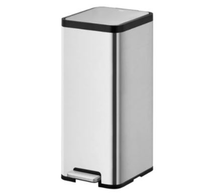 Eko Ecomaid Pedaalemmer 30ltr RVS