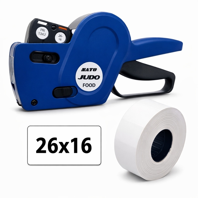 tape dispenser, label printer, 26x16 label, kantoorartikel, thermische tape