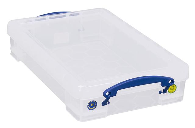 Opbergbox Really Useful 4 liter 395x255x85mm Opbergbox Really Useful 4 liter 395x255x85mm