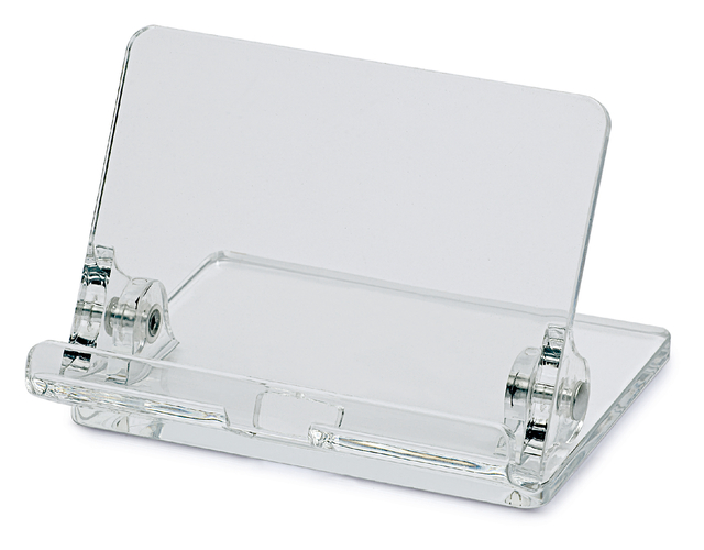 Telefoonstandaard MAUL 97x105x76mm standhoek instelbaar acryl Telefoonstandaard MAUL 97x105x76mm standhoek instelbaar acryl