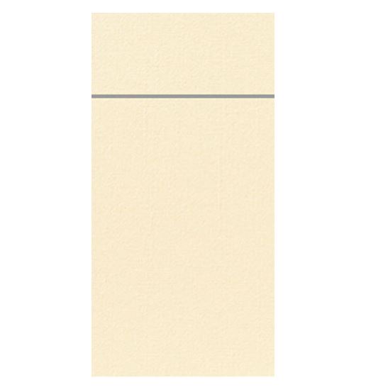 Duni Bestekpochette Duniletto Slim Cream doos 4x65st