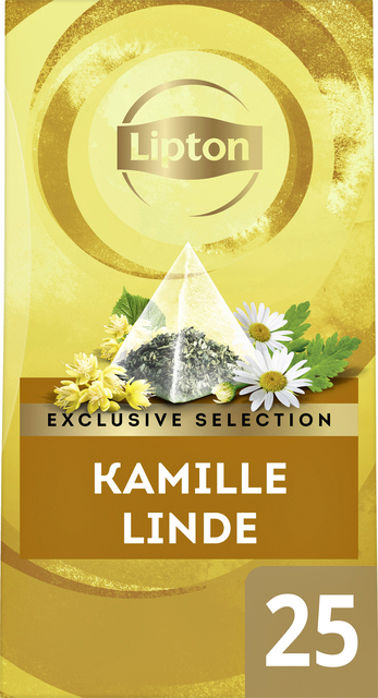 Thee Lipton Exclusive kamille linde 25x2gr Thee Lipton Exclusive kamille linde 25x2gr