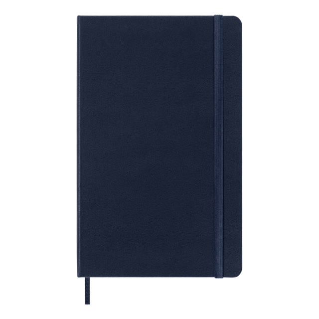 Notitieboek Moleskine large 130x210mm blanco hard cover sapphire blue