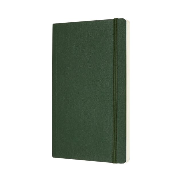 Notitieboek Moleskine large 130x210mm blanco soft cover myrtle green