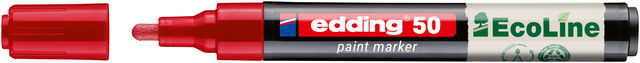 Paintmarker edding 50 EcoLine op waterbasis 2-3mm rood Paintmarker edding 50 EcoLine op waterbasis 2-3mm rood