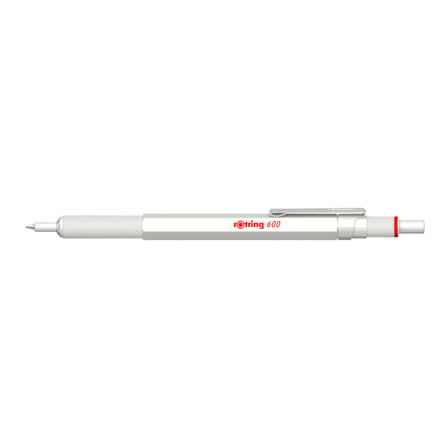 Balpen rOtring 600 parelmoer medium wit Balpen rOtring 600 parelmoer medium wit