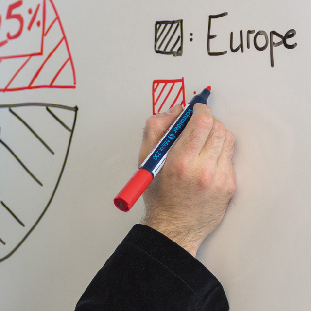 Whiteboardmarker Schneider Maxx 290 rond 2-3mm assorti doos à 3+1 gratis