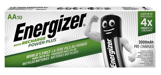 Batterij oplaadbaar Energizer 10xAA 2000mAh Batterij oplaadbaar Energizer 10xAA 2000mAh