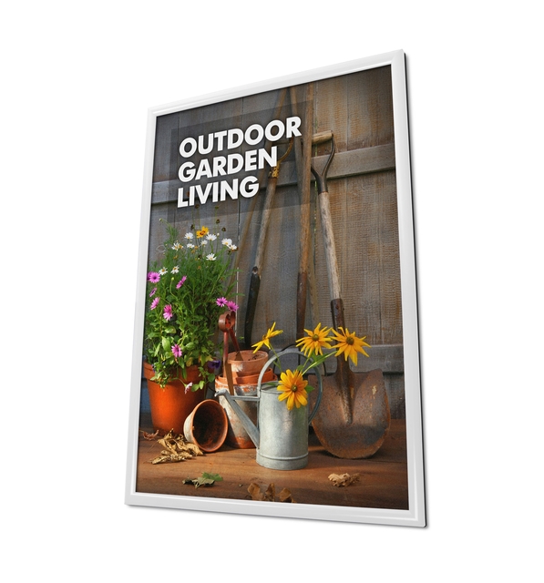 tuin, outdoor, poster, bloemen, tuinspullen