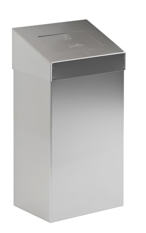 DutchDesign Afvalbak RVS met pushklep 18 ltr.