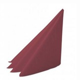 Servet 2-lgs 33x33cm 1_4vouw Bordeaux doos 24x50 st.