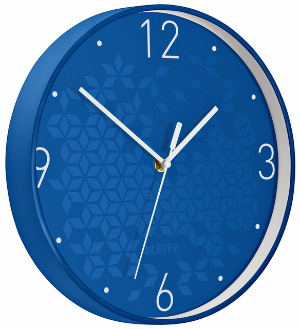 Wandklok Leitz WOW Ø29cm blauw Wandklok Leitz WOW Ø29cm blauw