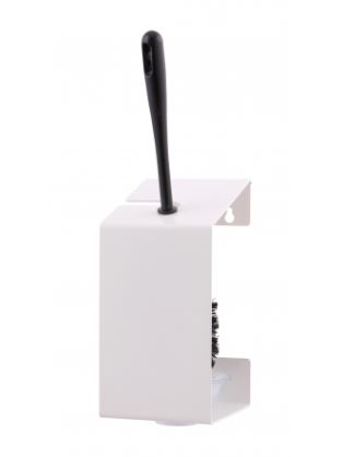 MediQo-line Toiletborstelhouder RVS Wit