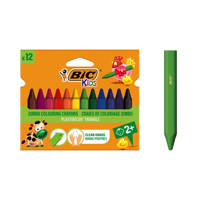 krijtstiften, kleurpotloden, jumbokrayons, kids, groen_papier_werk