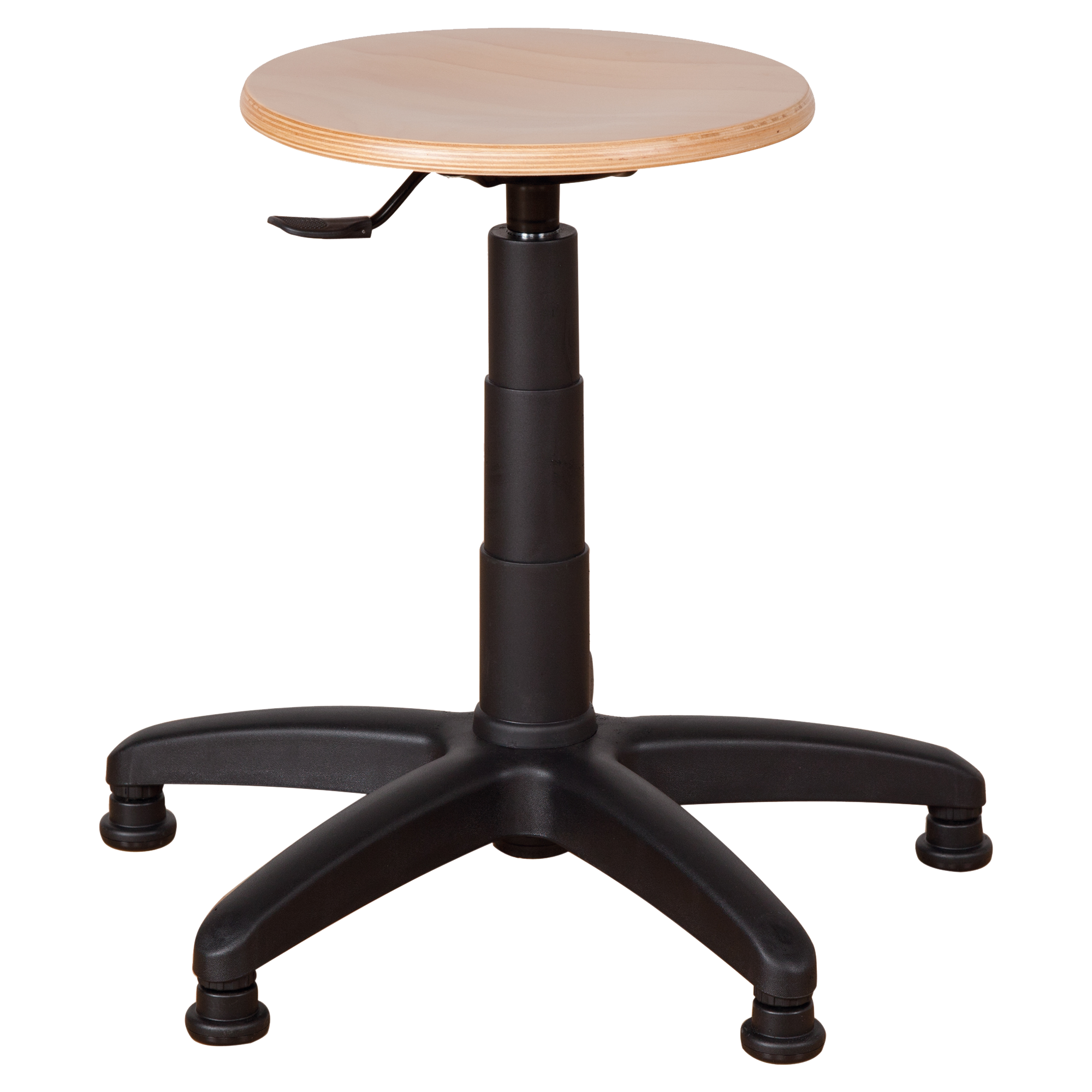 Draaikruk met gasveer op stervoet Draaikruk met gasveer op stervoet