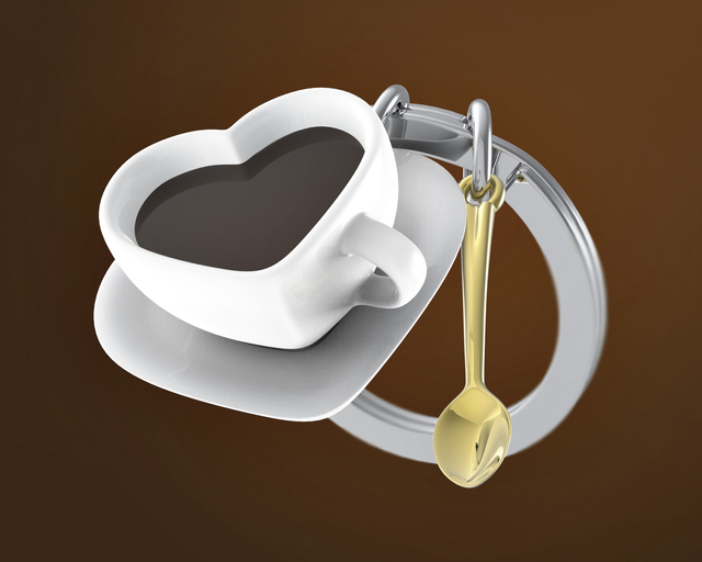 Sleutelhanger Metalmorphose "Coffee lover"