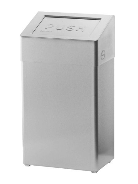 Santral Afvalbak gesloten RVS incl. deksel 18 ltr