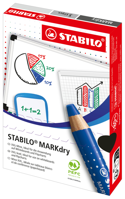 Whiteboardpotlood STABILO MARKdry 648/41  blauw