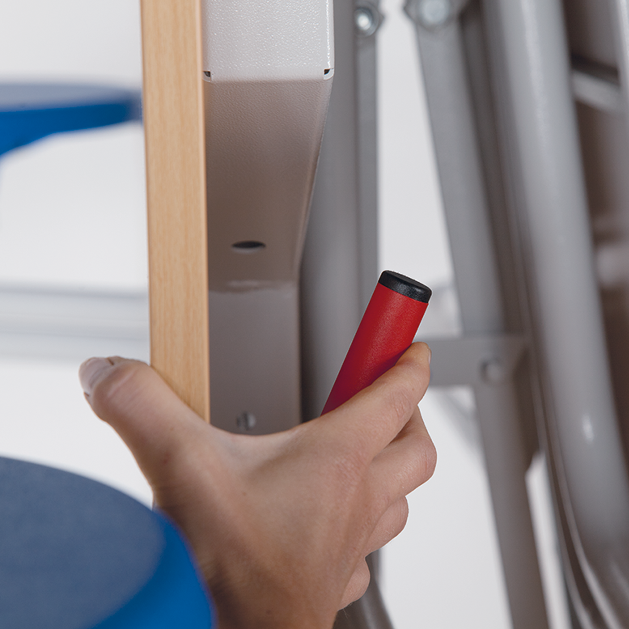 Spaceflex 2.0 klaptafel met geïntegreerde stoelen, laminaat blad, rechthoekig