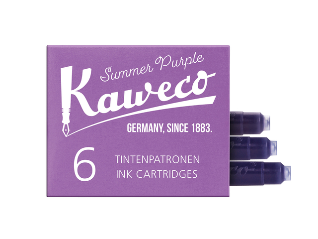 Inktpatroon Kaweco aubergine doosje à 6 stuks Inktpatroon Kaweco aubergine doosje à 6 stuks