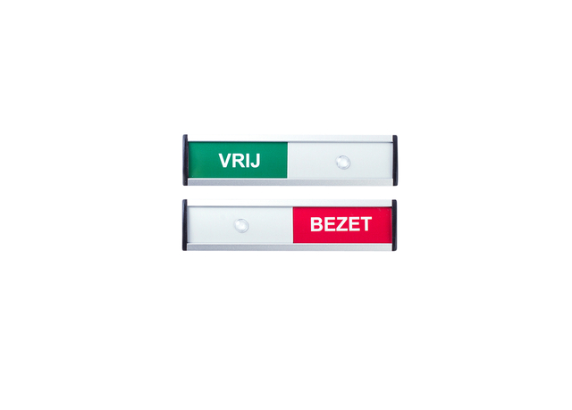 Infobord vrij/bezet 125x30mm Infobord vrij/bezet 125x30mm