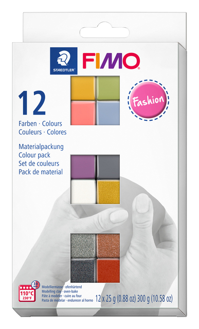 Klei Fimo soft colour pak à 12 mode kleuren Klei Fimo soft colour pak à 12 mode kleuren