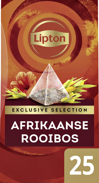 Thee Lipton Exclusive Afrikaanse rooibos 25x2gr Thee Lipton Exclusive Afrikaanse rooibos 25x2gr