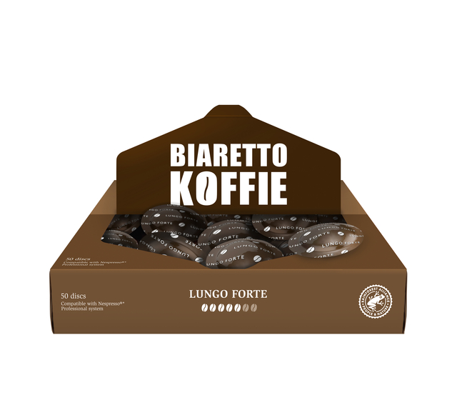Koffie Biaretto Lungo Forte discs Koffie Biaretto Lungo Forte discs