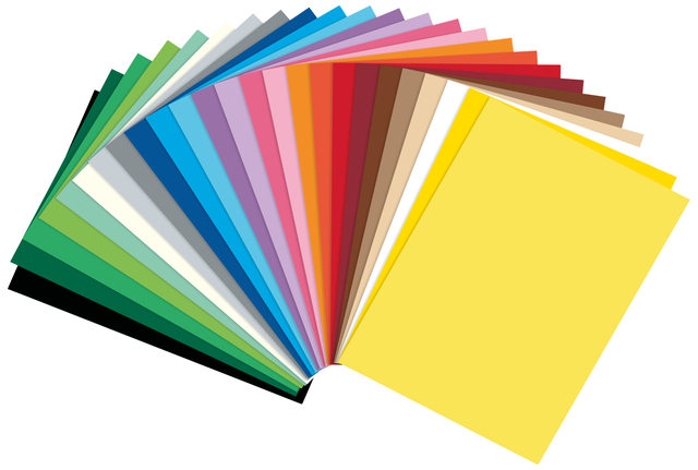 Fotokarton Folia 2-zijdig 50x70cm 300gr 25 vel assorti