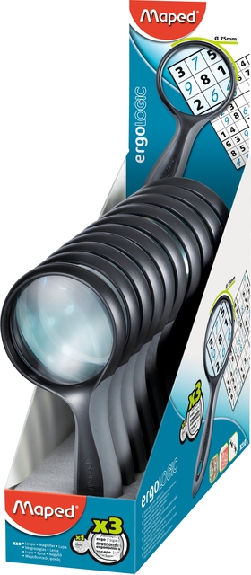 Loep Maped Ergologic 3x vergroting 75mm Loep Maped Ergologic 3x vergroting 75mm