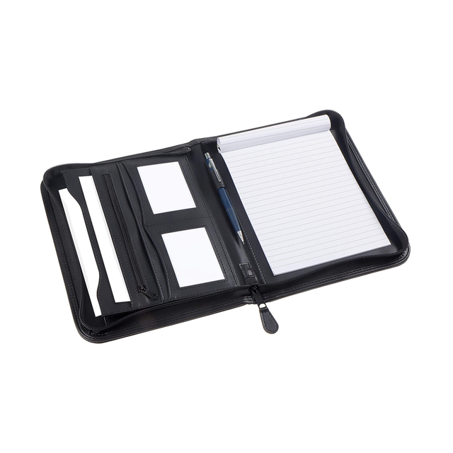 Schrijfmap Rillstab Excellent deluxe A5 lederlook zwart