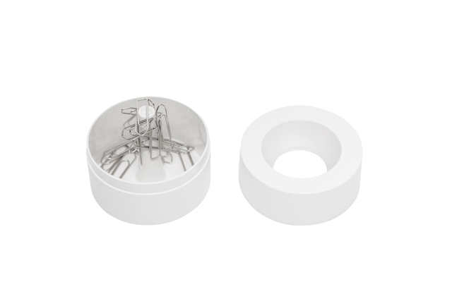 Papercliphouder MAUL Pro magnetisch Ø73mmx60mm wit