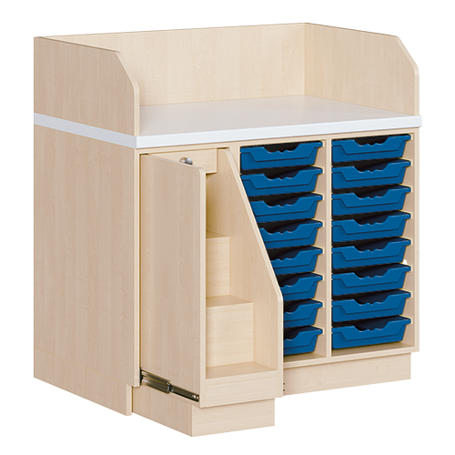 Commode, drie rijen