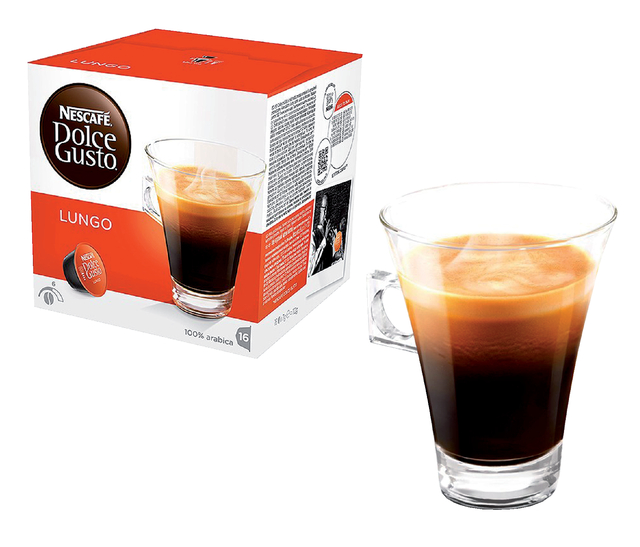 Koffiecups Dolce Gusto lungo 16 stuks