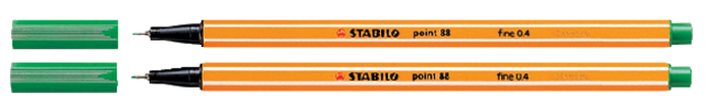 Fineliner STABILO point 88/36 fijn smaragdgroen Fineliner STABILO point 88/36 fijn smaragdgroen