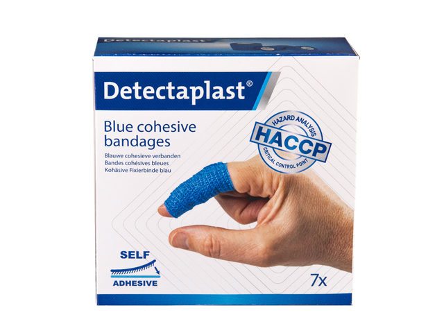 Cohesief verband blauw Detectaplast assorti 7 stuks Cohesief verband blauw Detectaplast assorti 7 stuks