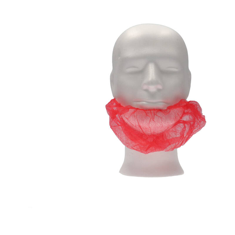 CMT Baardmasker Non Woven PP One size Rood doos 10x100st.
