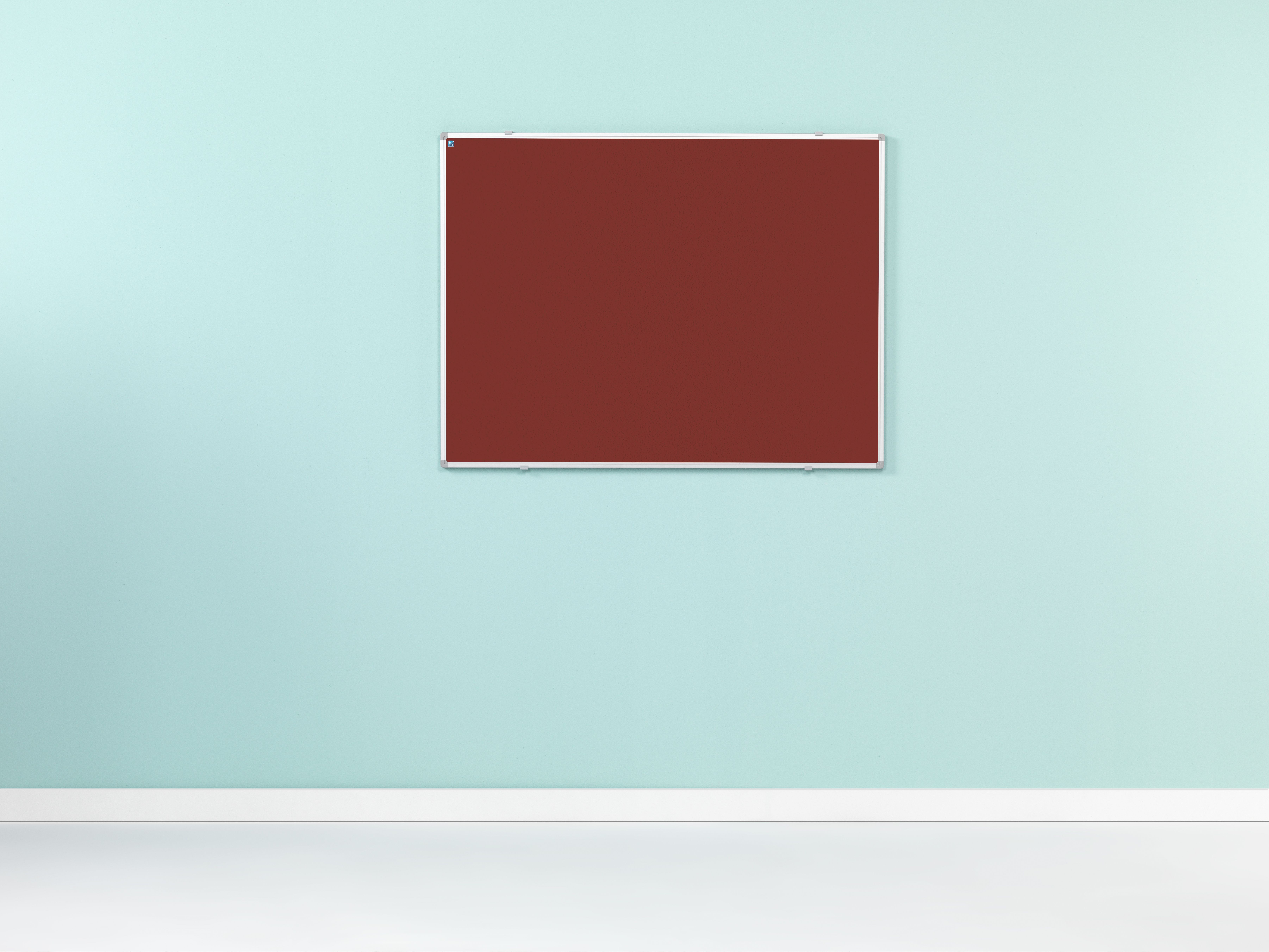 Prikbord Softline profiel 16mm, bulletin rood - 120x300 cm