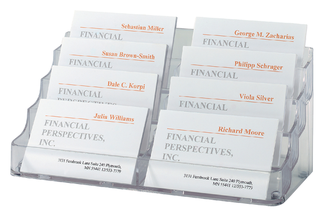 Visitekaarthouder Sigel VA138 8 vakken voor 8x70 kaarten 94x85mm hard plastic transparant Visitekaarthouder Sigel VA138 8 vakken voor 8x70 kaarten 94x85mm hard plastic transparant