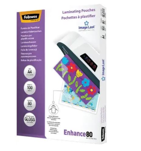 Fellowes Lamineerhoezen A4 2x80micron pak 100st