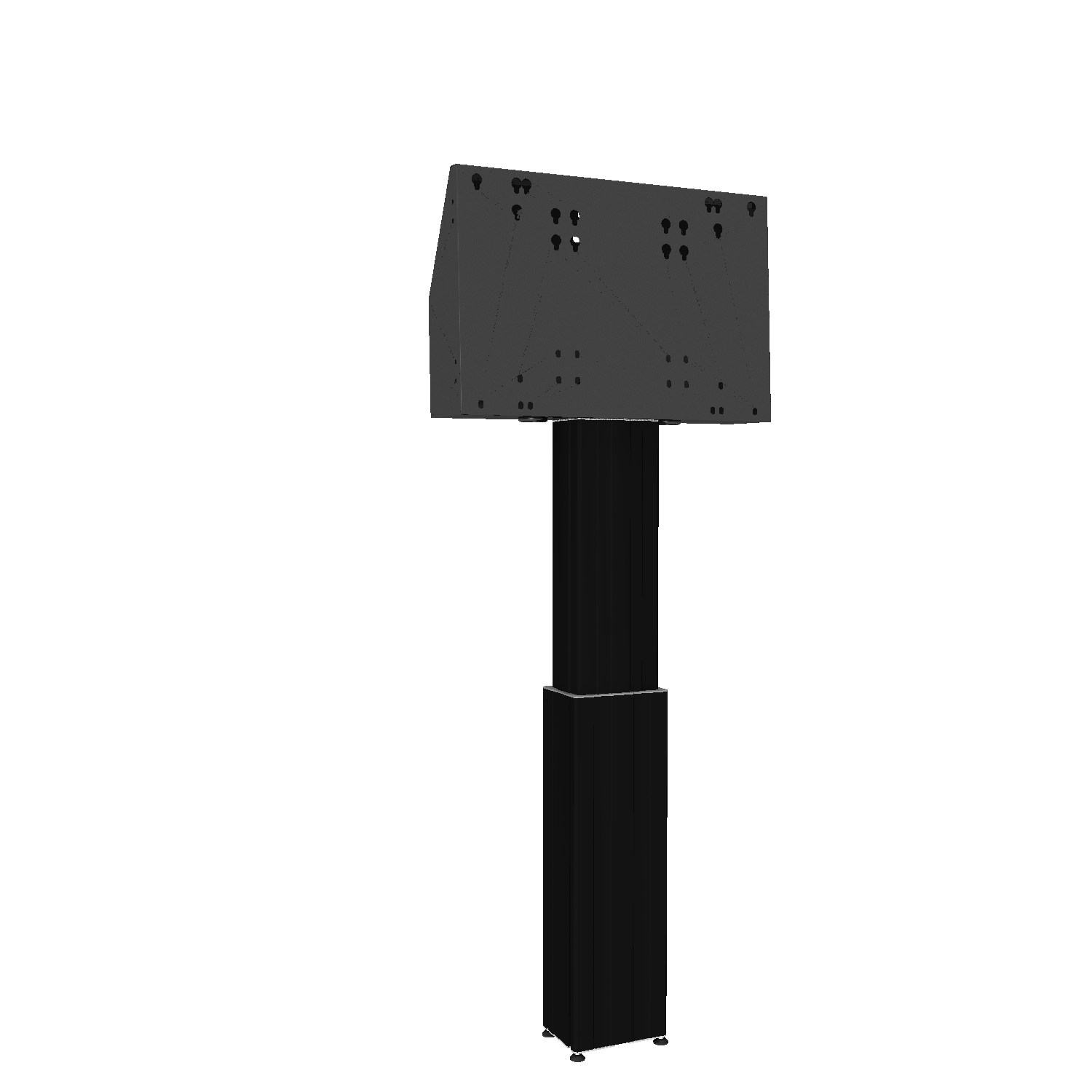 Elektrisch in hoogte verstelbare monitor muurbeugel met 50 cm slag Elektrisch in hoogte verstelbare monitor muurbeugel met 50 cm slag