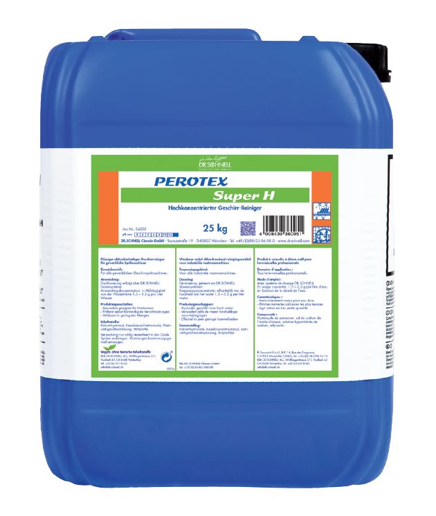 Dr. Schnell Perotex Super H Vaatwasmiddel can 12kg